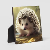 Baby Igel Wildlife Portrait Tabletop Fotoplatte (Vorderseite)