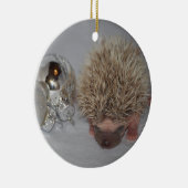 Baby-Igels-Weihnachtsverzierung Keramikornament (Rechts)