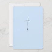 Baby Illustration Taufe Christening Einladung (Rückseite)