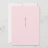 Baby Illustration Taufe Christening Einladung (Rückseite)