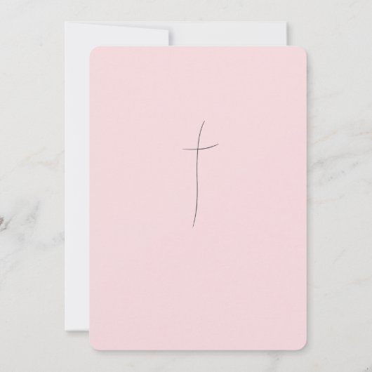 Baby Illustration Taufe Christening Einladung (Rückseite)