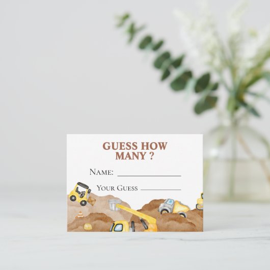 Baby im Aufbau Rate Wie viele Game Card Begleitkarte (Stehend Vorderseite)