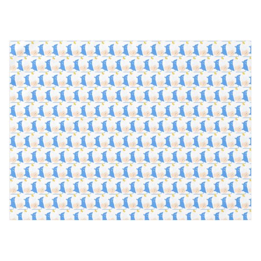 Baby im Bad mit Dusche Babydusche Rectangle Tischdecke (Vorderseite (Horizontal))