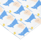 Baby im Bad mit Dusche Babydusche Rectangle Tischdecke (Schrägansicht)