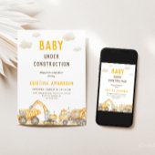 Baby im Bau Baby-Dusche Einladung