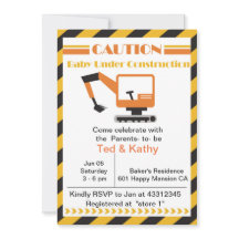 Baby im Bau Baby-Dusche