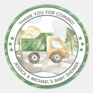 Baby im Bau Runder Aufkleber