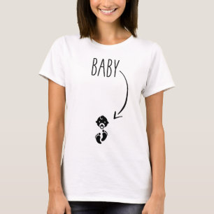Baby im Bauch - Schwangerschaftsankündigung T-Shirt