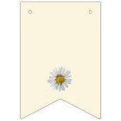 Baby im Blausaßbanner - Blumenduschdekor Wimpelkette (Erste Fahne)