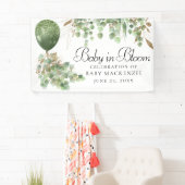 Baby im Blut | Ballon und Eucalyptus Baby Showroom Banner (Insitu)