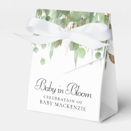 Baby im Blut | Ballon und Eucalyptus Baby Showroom Geschenkschachtel