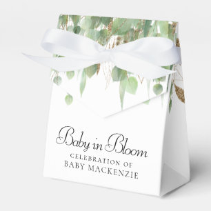 Baby im Blut   Ballon und Eucalyptus Baby Showroom Geschenkschachtel