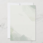 Baby im Blut | Blush & Aquamarine Frühlingsdusche Einladung (Rückseite)