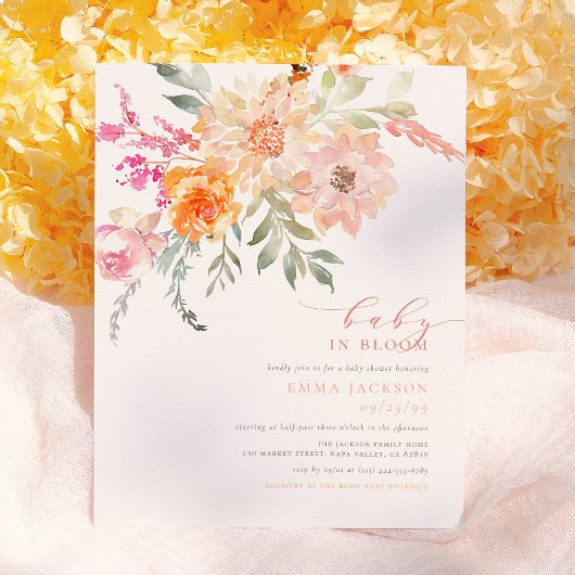 Baby im Blut | Blush Spring Floral Showbudget