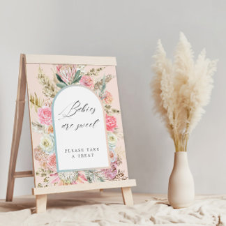 Baby im Blut Bohemisches Blumenbaby ist ein süßes  Poster