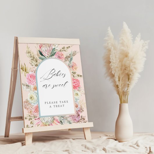 Baby im Blut Bohemisches Blumenbaby ist ein süßes Poster