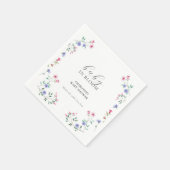 Baby im Blut | Einfache Wildblume Kinderdusche Serviette (Ecke)