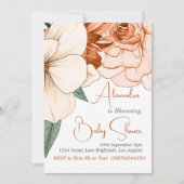 Baby im Blut Geschlecht neutrale Bläschendusche Einladung (Vorderseite)