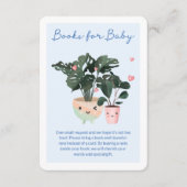 Baby im Blut Niedliche gegossene Pflanze Bücher fü Begleitkarte (Vorderseite)