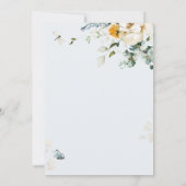 Baby im Blut, Wildblume, GartenBaby-Dusche Einladung (Rückseite)