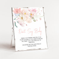Baby im Blütenrot Rosa Blütenblüte sagt nicht Baby