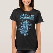 Baby I'm Cold Inside Iced Coffee Heart Skeleton Ch T-Shirt (Vorderseite)