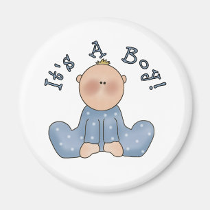 Baby im Schlaf Es ist ein Junge Magnet