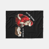Baby I'm The Season Im The Reason Santa Religious  Fleecedecke (Vorderseite (Horizontal))
