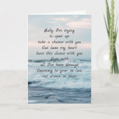Baby I'm Trying Greeting Card Karte (Vorderseite)