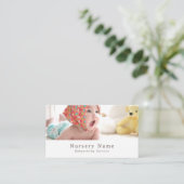 Baby in Babysitter, Kinderbetreuung, Kinderzimmer Visitenkarte (Stehend Vorderseite)