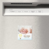 Baby in Balloon Baby Birth Announcements Magnet (In Situ (Geschirrspüler))