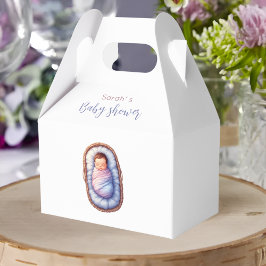 Baby in Basket Gender Neutral Cute Geschenkschachtel