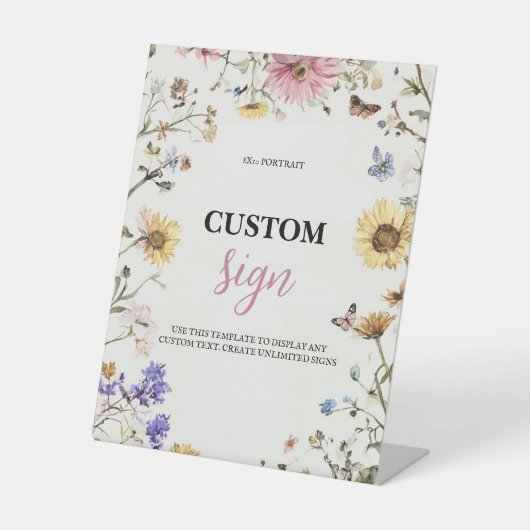 Baby in Bloom 8x10 - Benutzerdefinierte Tabelle ob Sockelschild (Vorderseite)