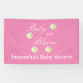 Baby in Bloom Baby Dusche Banner (Horizontal)