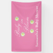 Baby in Bloom Baby Dusche Banner (Vertikal)