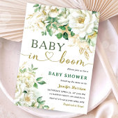 Baby in Bloom Baby Dusche Bläschen Geschlecht neut Einladung