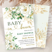 Baby in Bloom Baby Dusche Bläschen Geschlecht neut Einladung