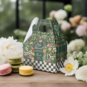 Baby in Bloom Baby Dusche Blumengarten Greenhouse Geschenkschachtel