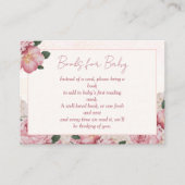 Baby in Bloom Baby Dusche Buchungsanfrage Begleitkarte (Vorderseite)