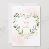 Baby in Bloom Baby Dusche Danke Karten (Rückseite)