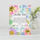 Baby in Bloom Baby Dusche Danke Karten (Stehend Vorderseite)