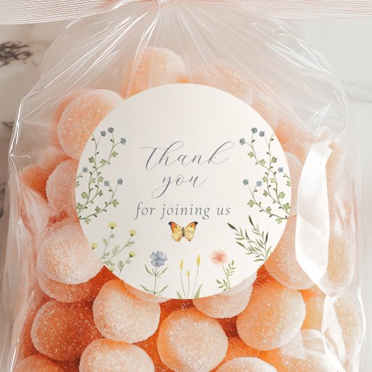 Baby in Bloom Baby Dusche Danke Stickers