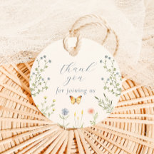 Baby in Bloom Baby Dusche Danke Tags