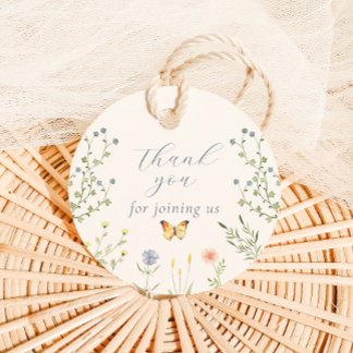 Baby in Bloom Baby Dusche Danke Tags Geschenkanhänger