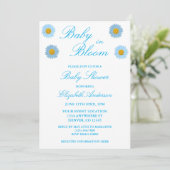 Baby in Bloom Baby Dusche Einladung (Stehend Vorderseite)