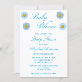 Baby in Bloom Baby Dusche Einladung