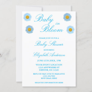 Baby in Bloom Baby Dusche Einladung
