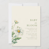 Baby in Bloom Baby Dusche Einladung (Vorderseite)