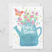 Baby in Bloom Baby Dusche Einladung (Vorderseite)