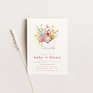 Baby in Bloom Baby Dusche Einladung